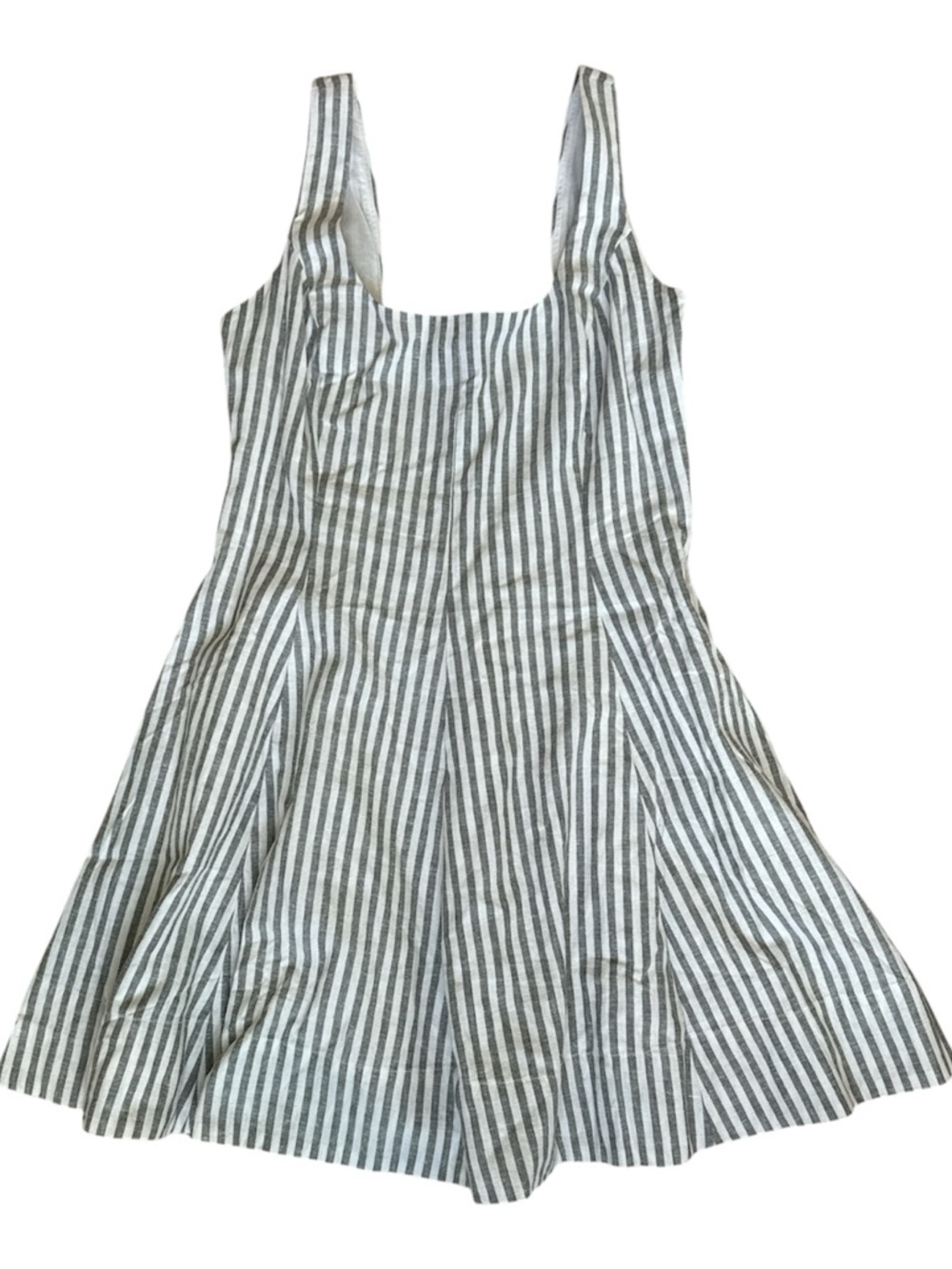 GAP Striped Mini Dress in Gray and White